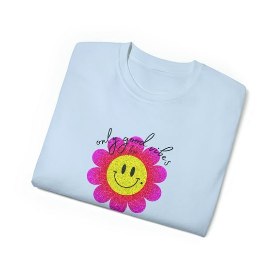 TSmartArt: ONLY good vibes flower t-shirt
