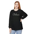 thumbnail image 1 of TSmartArt @ Walmart. Believe Achieve. Women's Long-Sleeve T-Shirt. Adults M-3XL, 1 of 4