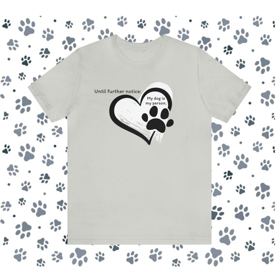 TSmartArt @ Walmart. Dog Person 100% Cotton Unisex T-Shirt. Regular & Plus