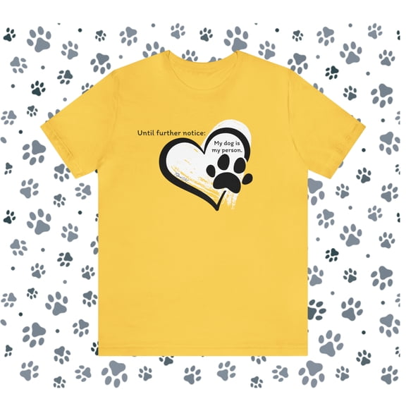 TSmartArt @ Walmart. Dog Person 100% Cotton Unisex T-Shirt. Regular & Plus