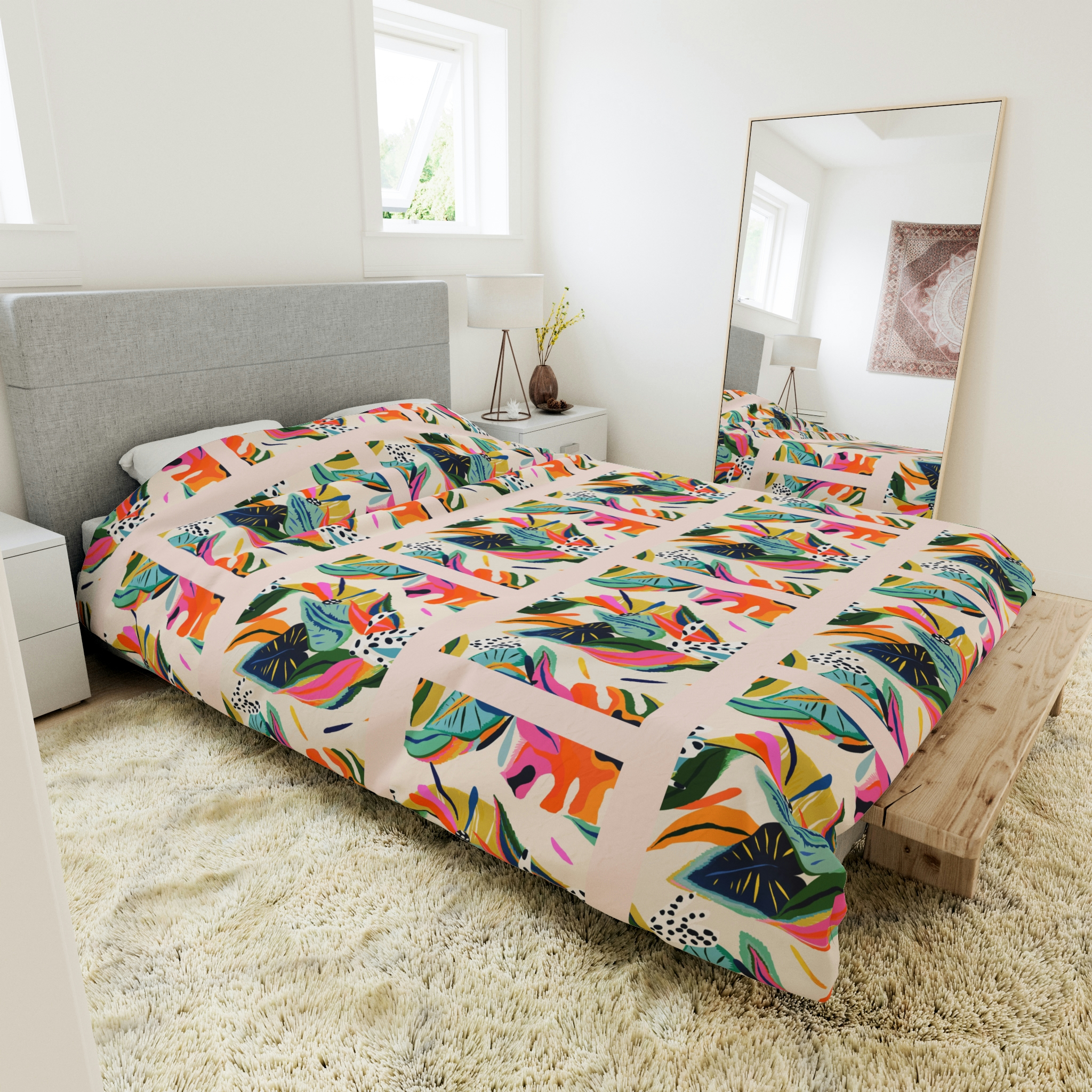 TSmartArt @ Walmart. Jungle. Microfiber Duvet Cover - Full/Queen 88" x 88"
