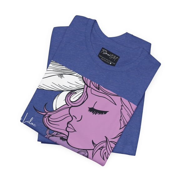 TSmartArt @ Walmart. Lady Lilac. Dark 100% Cotton Unisex T-Shirt. M-3XL