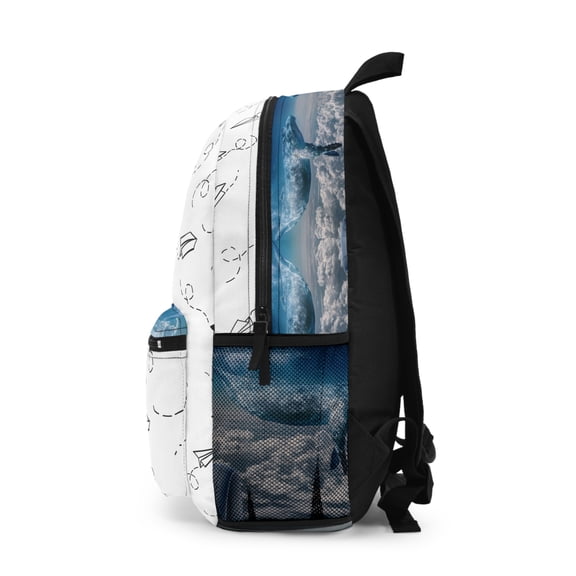 TSmartArt @ Walmart. Paper Airplanes. 18" Waterproof Backpack | Teen Adult