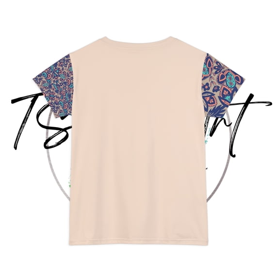 TSmartArt @ Walmart. Peachy Paisley Lounge | Leisure T-Shirt. Regular Plus