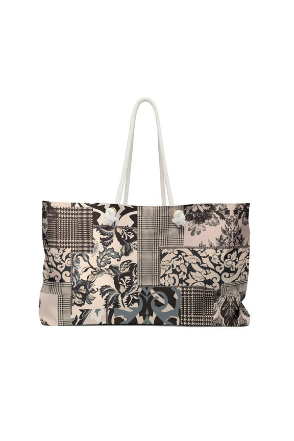 . Rosey Patches. Women's Polyester Throw & Go Tote Bag. 24"×13"