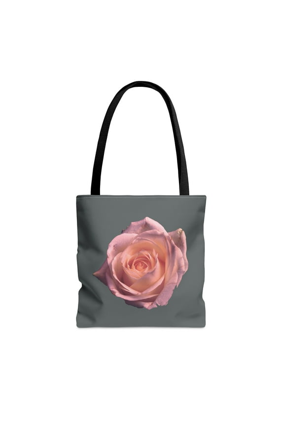 . Single Rose Women's Square Tote Bag