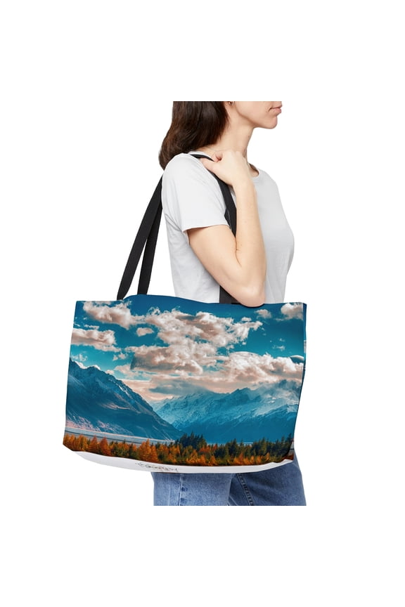 . The Destination. Unisex Polyester Shopper Tote Bag 24"x13"