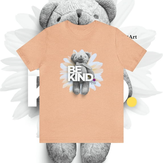 TSmartArt @ Walmart. Unisex Be Kind Graphic Jersey T-Shirt. Regular Plus