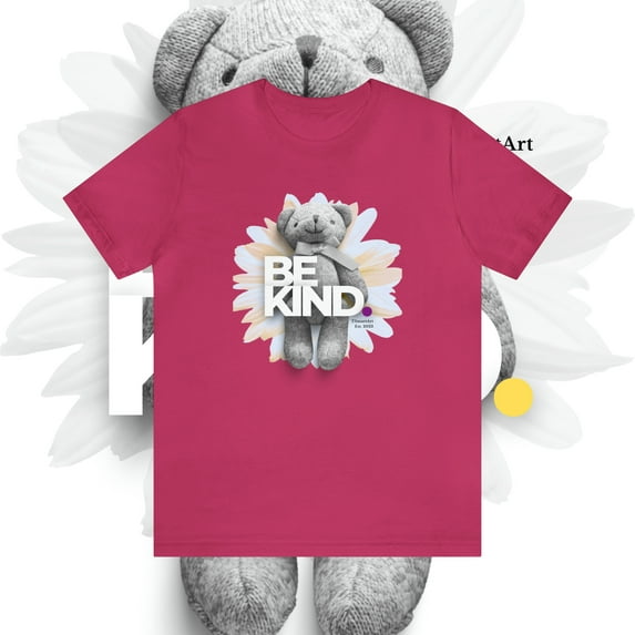 TSmartArt @ Walmart. Unisex Be Kind Graphic Jersey T-Shirt. Regular Plus