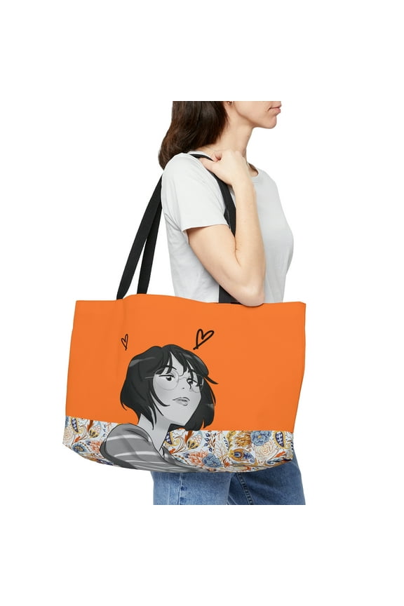 . Wandering Weekender. Unisex Polyester Shopper Tote Bag 24"x13"