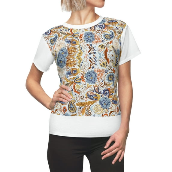 TSmartArt @ Walmart. Women's Paisley Vesty T-Shirt. Regular - Plus XS-2XL