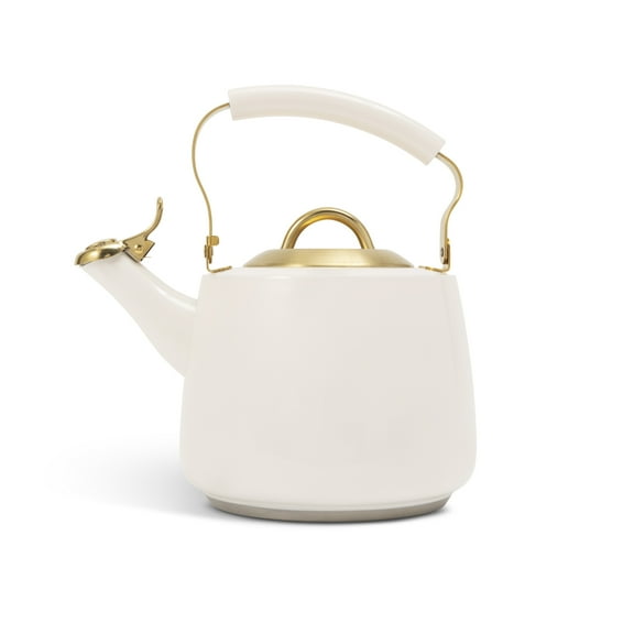 Thyme & Table Stainless Steel 1.8L Stovetop Tea Kettle - Cream & Gold