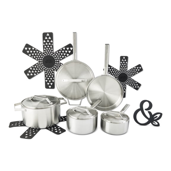 Thyme & Table 13-Piece Tri-Ply Stainless Steel Cookware Set