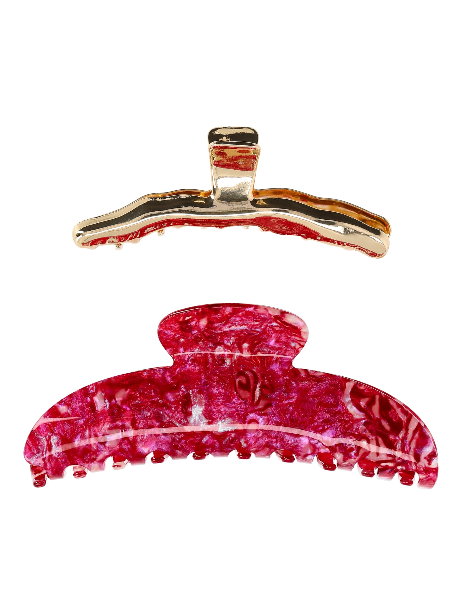 Women's Hair Claw Clips, 2-Pack