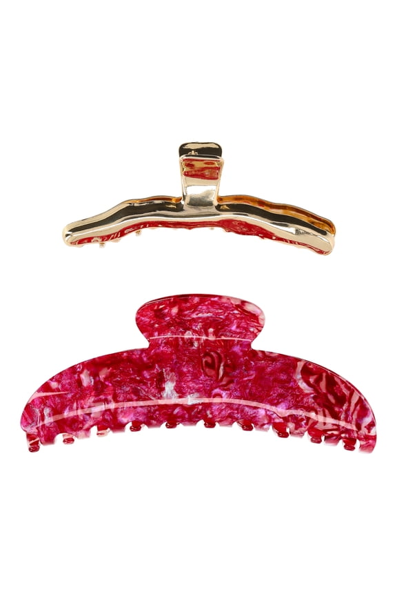 Women's Hair Claw Clips, 2-Pack