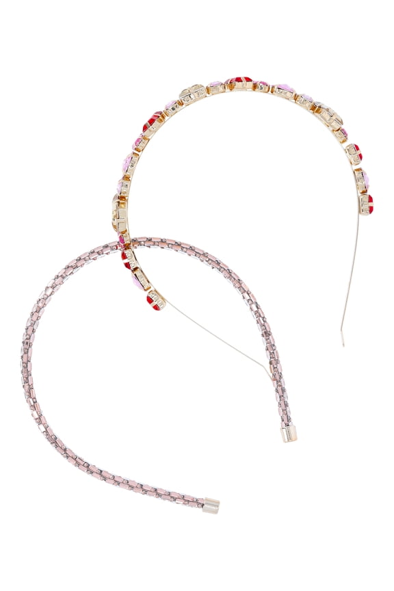 Women's Embellished Headband Set, 2-Pack, Blush