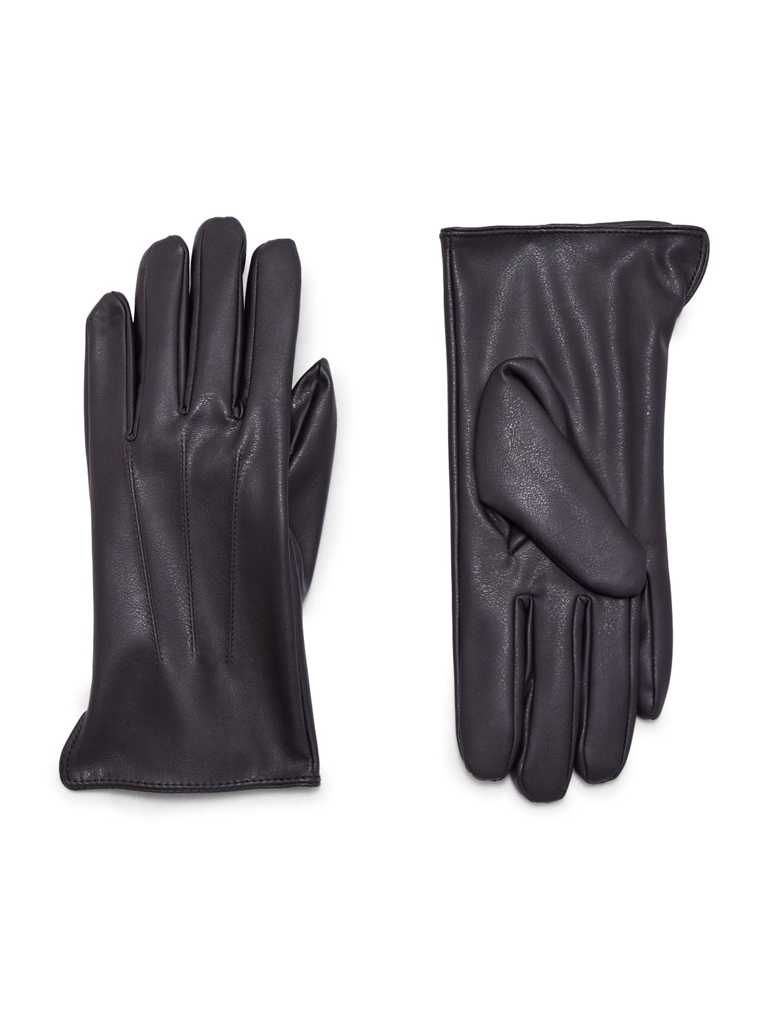 Time and Tru Women's 3 Point Gloves, Brown, Sizes S/M-L/XL