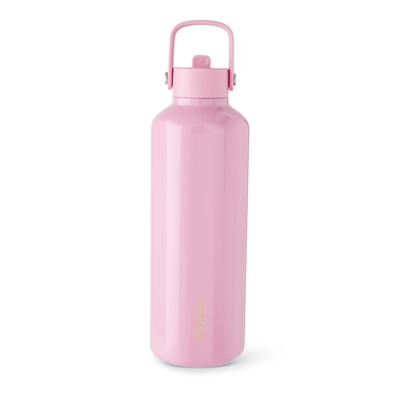 Thyme & Table 32oz Stainless Steel Cleo Bottle with Straw, Rose