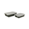 thumbnail image 1 of Thyme & Table 4-Piece Stoneware Bakeware Set, Includes Lids, 9"x13" , 7"x10" Bakers With Lids , Green Ribbed, 1 of 9