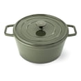 thumbnail image 1 of Thyme & Table 5.3 QT Enameled Cast Iron Dutch Oven - Moss, 1 of 7