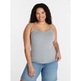 thumbnail image 1 of Time and Tru Women’s Cami Top with Adjustable Straps, Sizes XS-XXXL, 1 of 5