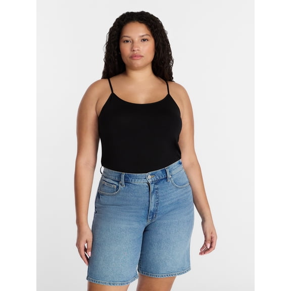 Time and Tru Women’s Adjustable Strap Cami, Sizes XS-XXXL