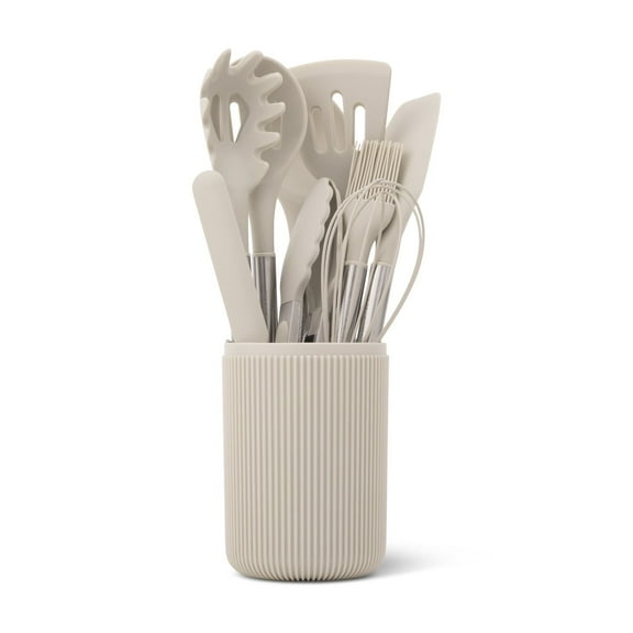 Thyme & Table 10-Piece Silicone Gadget Set - Taupe