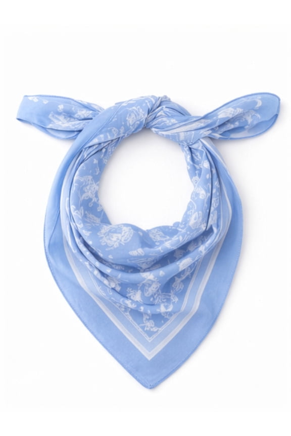 Women's Americana Bandana, Polished Blue