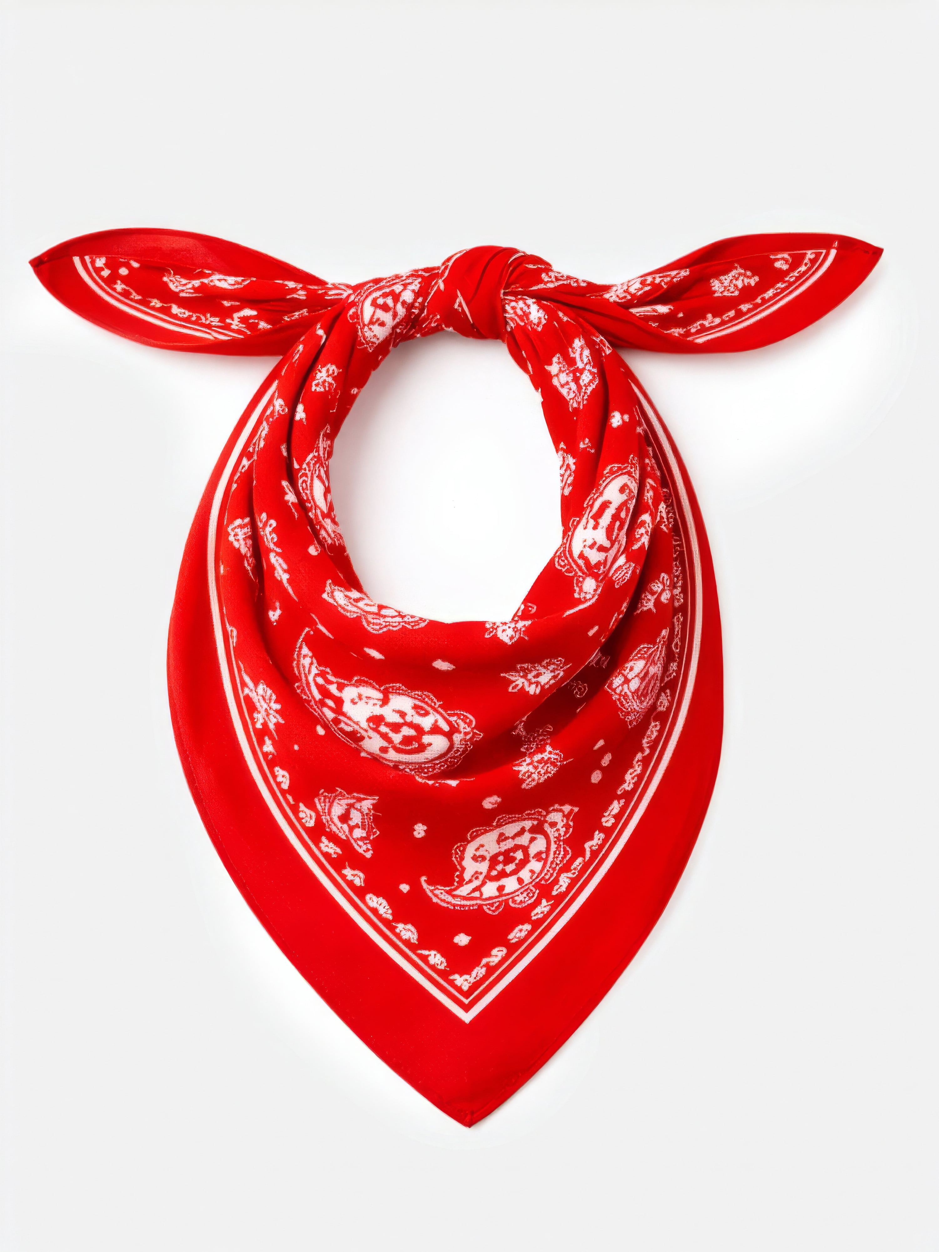 Time and Tru Women's Americana Bandana, Red Rooster