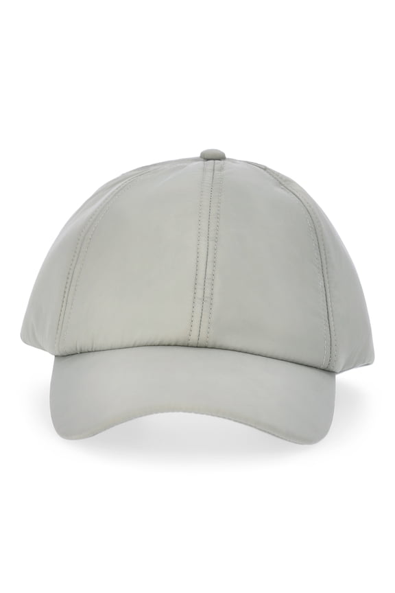 Women's Nylon Puffer Baseball Hat, Green