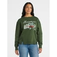 thumbnail image 1 of Time and Tru Women's Bronco Wonderland Graphic Sweatshirt with Long Sleeves, Sizes XS-XXXL, 1 of 5