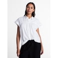 thumbnail image 1 of Time and Tru Women's Camp Shirt, Sizes XS-XXXL, 1 of 6
