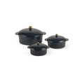 thumbnail image 1 of Thyme & Table 3-Piece Ceramic Casserole Set – Atlantic Blue, 1 of 10