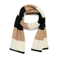 thumbnail image 1 of Time and Tru Women's Colorblock Scarf in White/Tan, Adult, 1 of 3