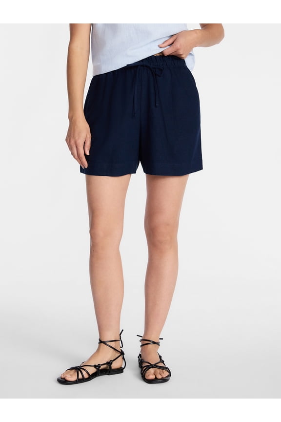 Women's Linen Blend Shorts, Sizes XS-XXXL