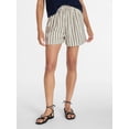 thumbnail image 1 of Time and Tru Women's Linen Blend Shorts, Sizes XS-XXXL, 1 of 6