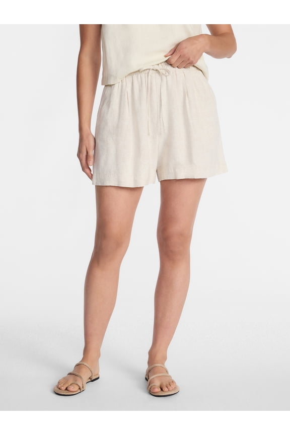 Women's Linen Blend Shorts, Sizes XS-XXXL