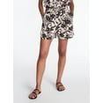 thumbnail image 1 of Time and Tru Women's Linen Blend Shorts, Sizes XS-XXXL, 1 of 6