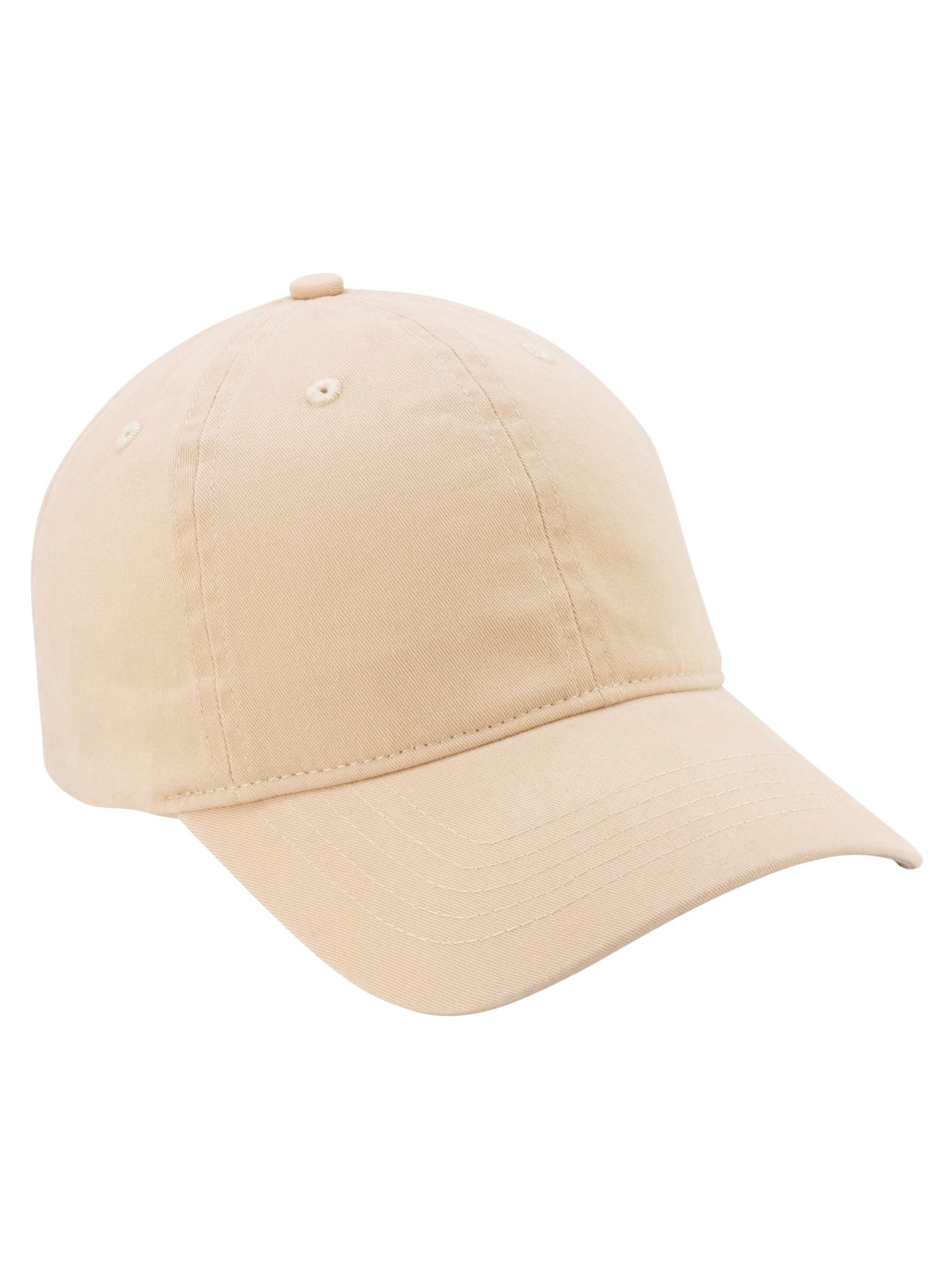 Time and Tru Solid Baseball Hat- Light Cappuccino