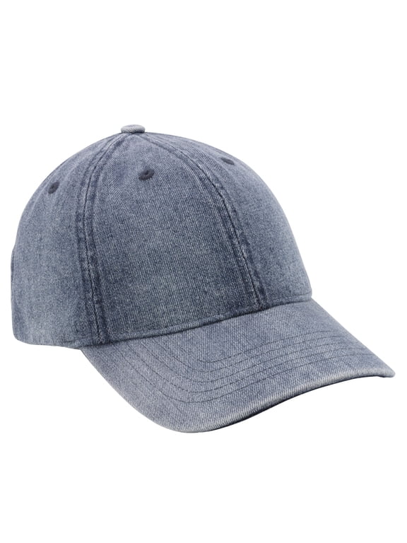 Solid Baseball Hat- Medium Denim