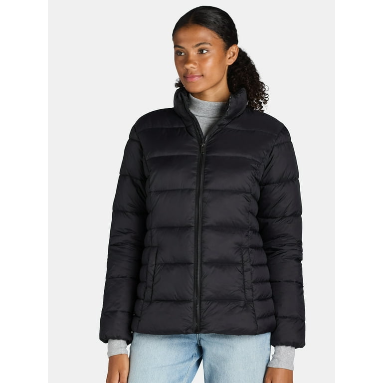 Time and Tru Women s and Women s Plus Puffer Jacket Sizes XS 3X Walmart