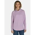 thumbnail image 1 of Time and Tru Women's Cowl Neck Waffle Knit Tunic, Size S-XXXL, 1 of 5