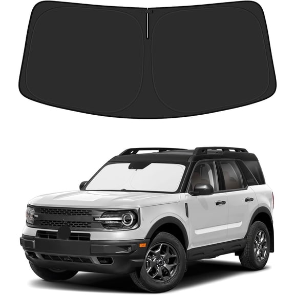 TT - Car Windshield Sun Shade for Ford Bronco Sport 2021-2026 Accessories Foldable Car Sunshade Front Windshield Sun Visor PET Reflective Material(Not for Bronco)