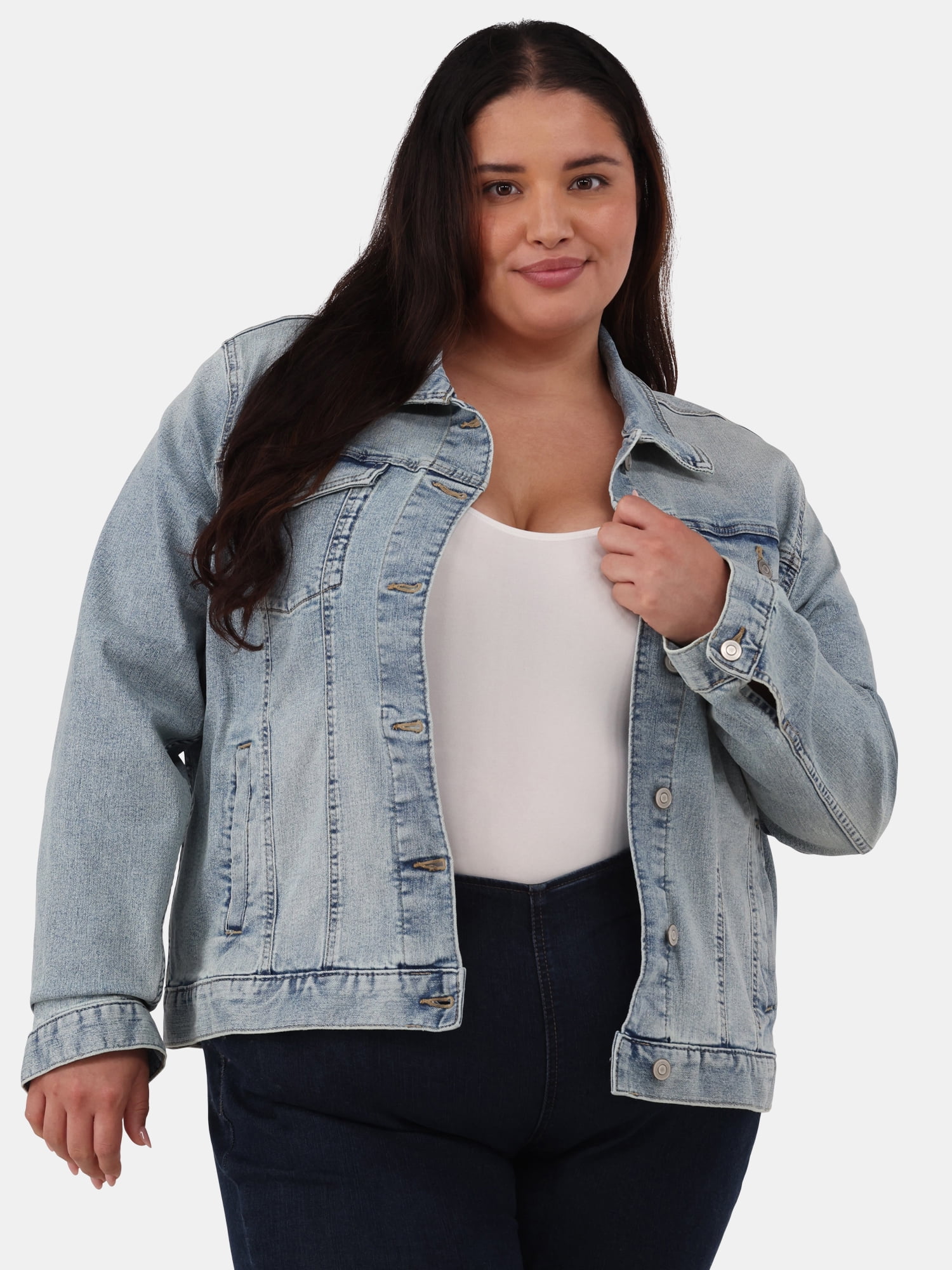 Time and Tru Women's Denim Jacket, Sizes XS-XXXL - Walmart