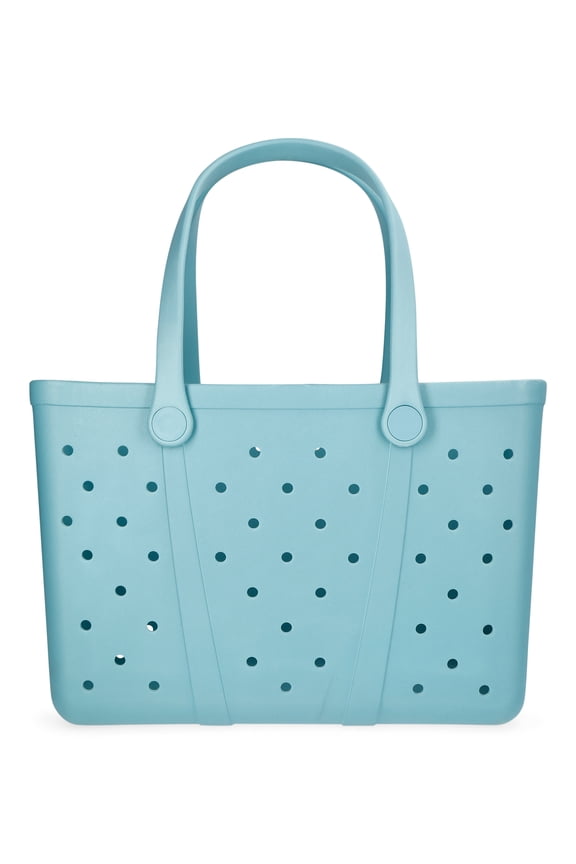 Women's Waterproof EVA Beach Tote Bag, Dark Teal
