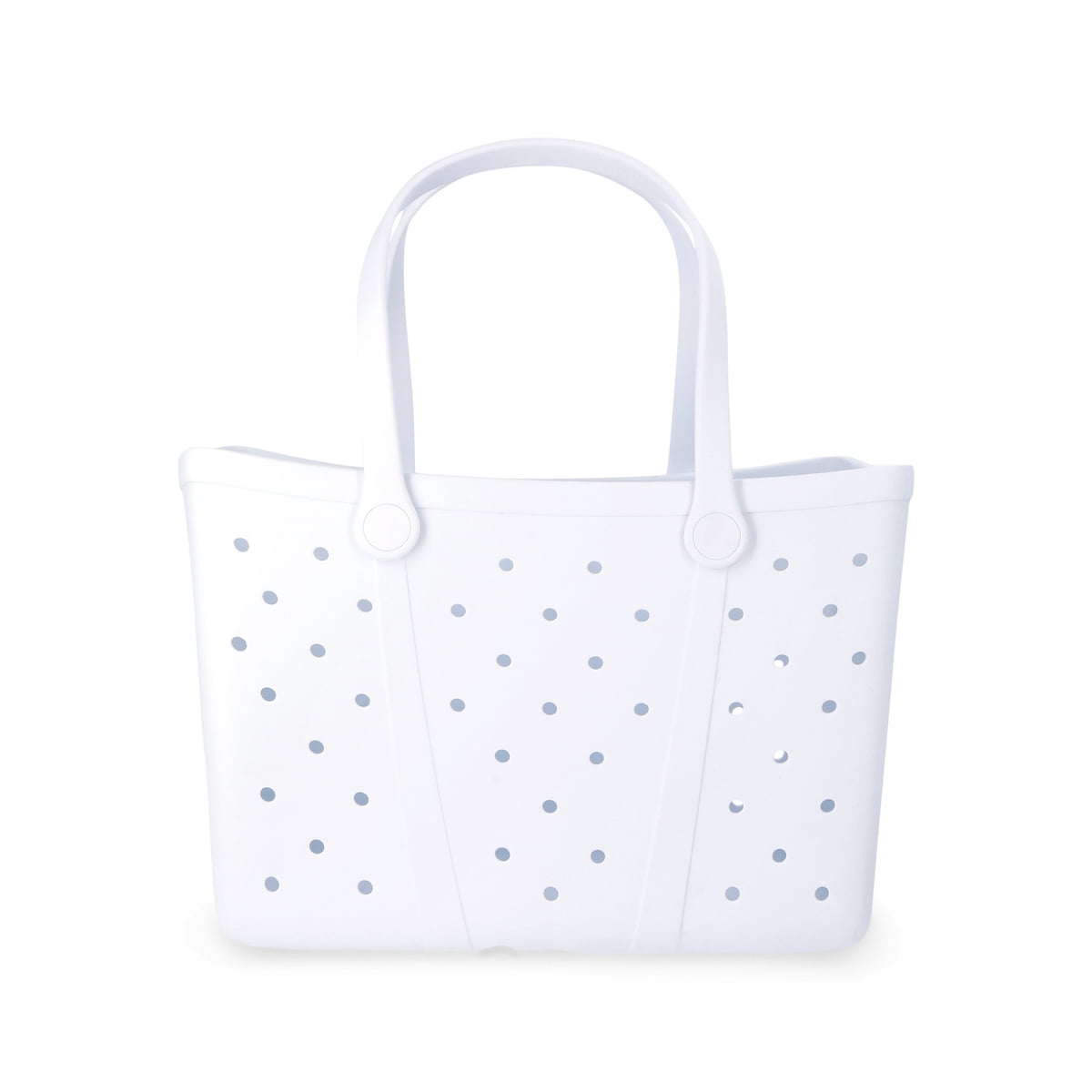Women's Waterproof EVA Beach Tote Bag, White