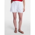 thumbnail image 1 of Time and Tru Women's Eyelet Trim Shorts, Sizes XS-XXXL, 1 of 6