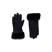 Time and Tru Women's Faux Suede Gloves, Black, Sizes S/M-L/XL