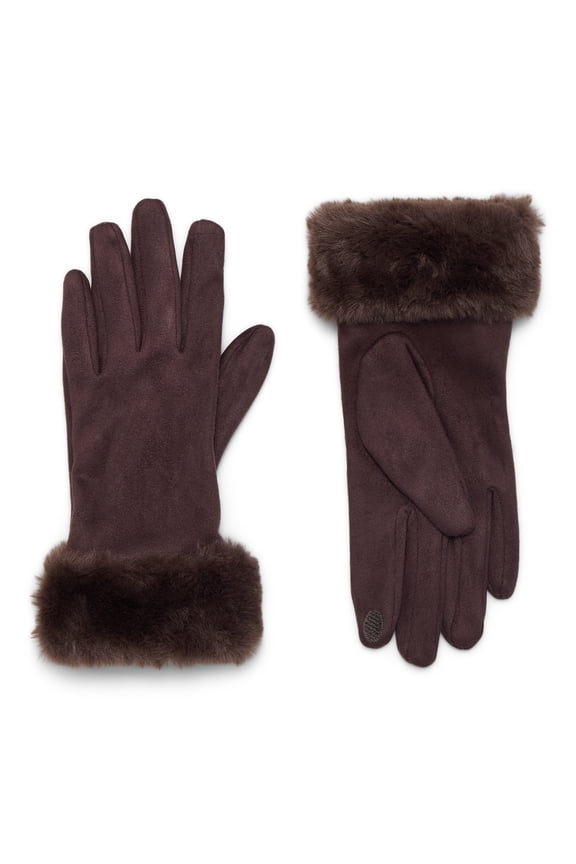 Faux Suede Gloves