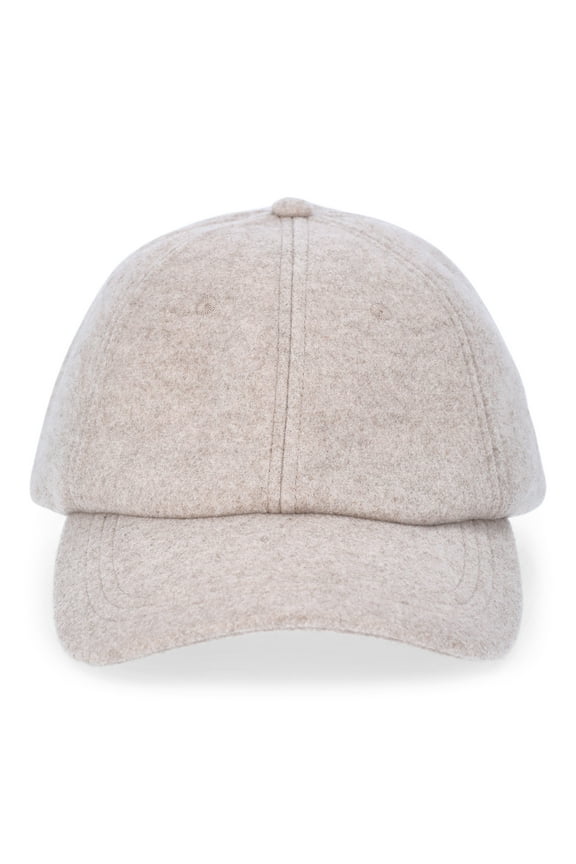 Womens Solid Felt Baseball Cap, One Size Fits Most